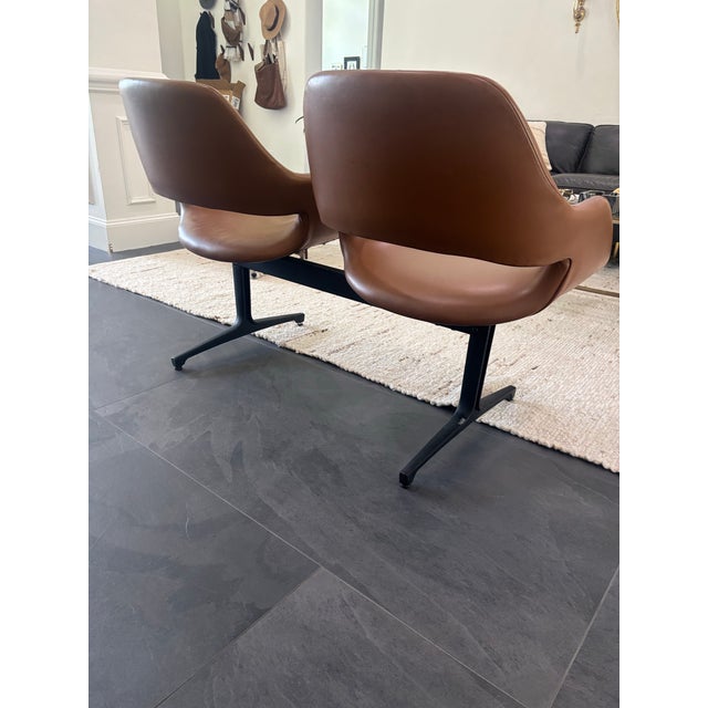 1960s 1960s Mid Century Airport Bench For Sale - Image 5 of 12