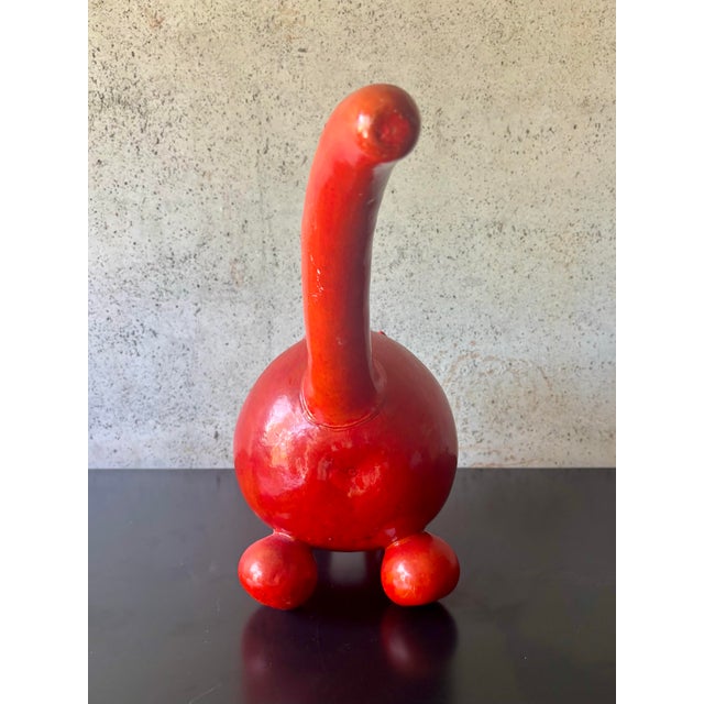 Wood Vintage 1990s California Pop Art Gourd Cat Sculpture Folk Art For Sale - Image 7 of 7