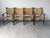 Contemporary Organic Modern Hand-Wrought Iron & Woven Raffia Armchairs – Set of 4 For Sale - Image 3 of 13