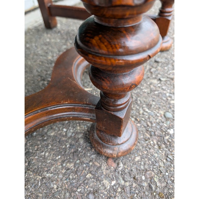 Vintage Early 20th Century Jacobean Style Walnut Sideboard Buffet Credenza For Sale - Image 9 of 12