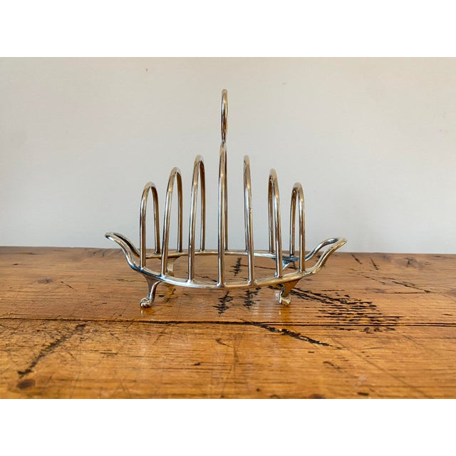 Antique Silverplated Walker & Hall, Sheffield England, Toast Rack/Caddy. The markings date the rack to between 1860 &...