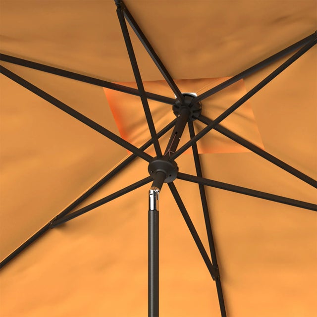 Contemporary Elegant 6.5x10 Rectangle Umbrella - Yellow For Sale - Image 3 of 3