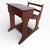 Antique Pine School Desk with Attached Bench For Sale - Image 6 of 10