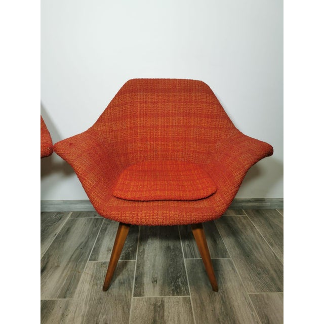 Set of Shell Armchairs by Miroslav Navratil, 1960s For Sale - Image 10 of 18