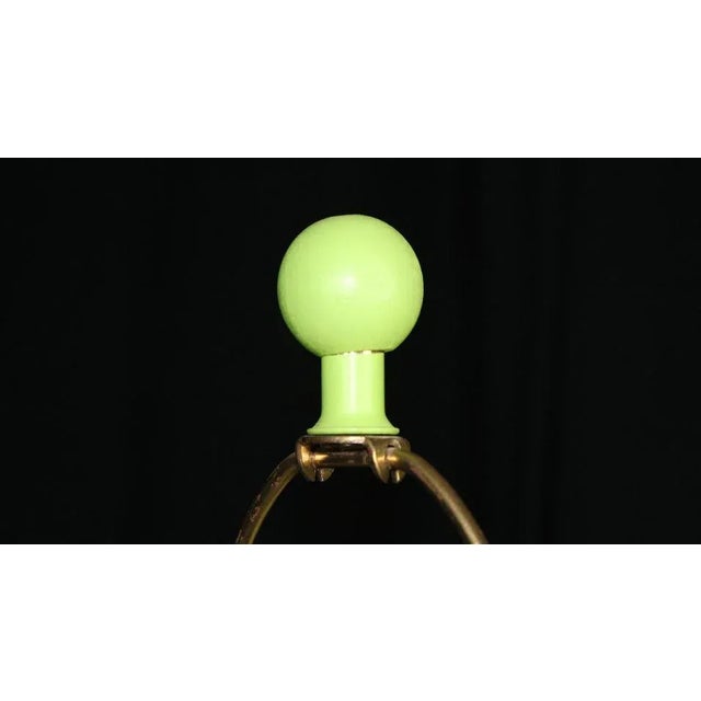 White 1970s Faux Bamboo Pottery Table Lamp For Sale - Image 8 of 11