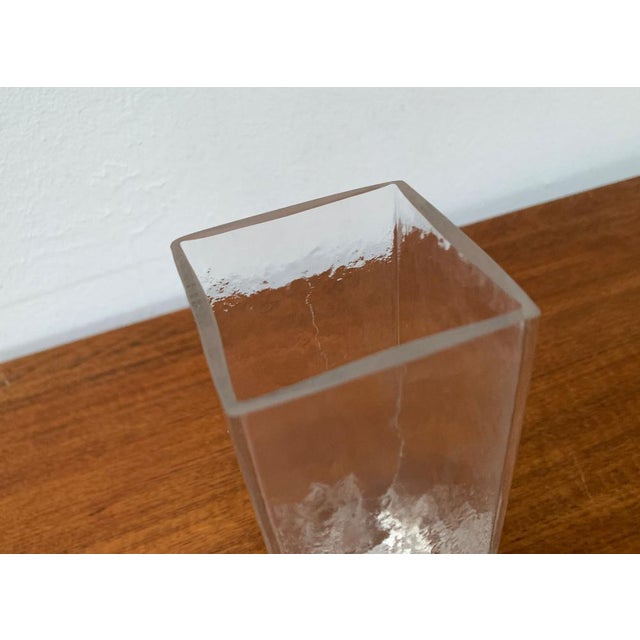 Mid-Century Scandinavian Glass Vase with Flower Motif, 1960s For Sale - Image 14 of 18