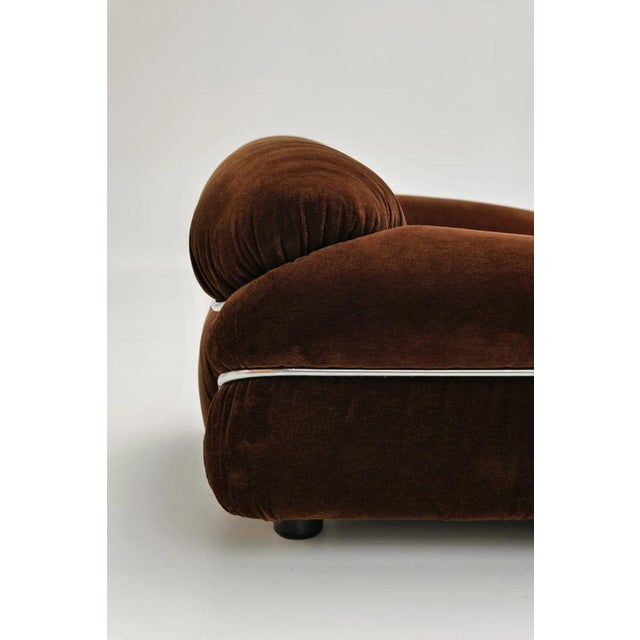 Brown Sesann Lounge Chair by Gianfranco Frattini for Cassina, 1970s For Sale - Image 8 of 10