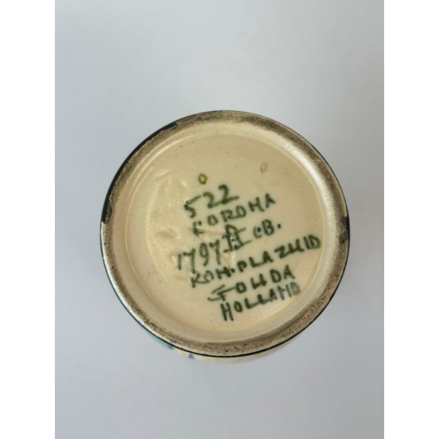 Ceramic Dutch Gouda Vase in Stoneware, Holland, 1922 For Sale - Image 7 of 10