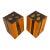 Pair of Modern Wood Block Side or End Tables For Sale