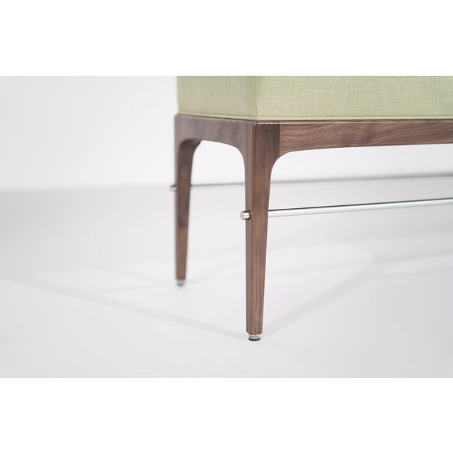 Linear Bench in Natural Walnut Series 96 by Stamford Modern For Sale - Image 10 of 18