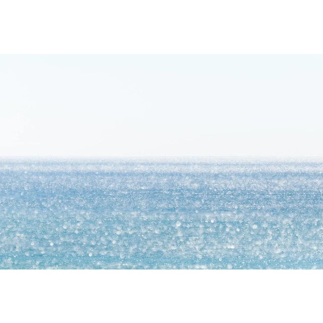 Contemporary Minimalist Blue Ocean Art Print, 45 X 30" Photography Print, Coastal Florida Art, Gulf Coast Seascape, "Sunlight on the Gulf" For Sale