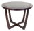 Art Deco Round Coffee Table with Black Glass Top, 1920s For Sale