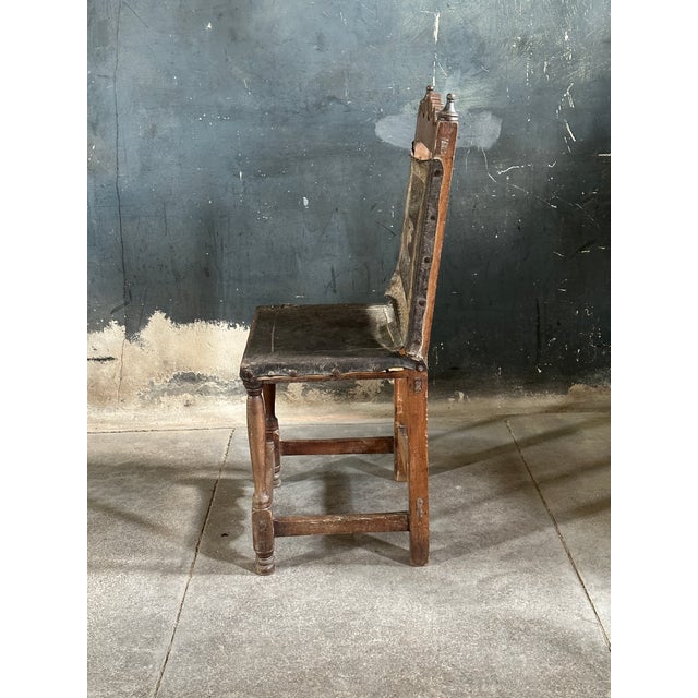 Baroque 18th Century Baroque Side Chair Southern Europe For Sale - Image 3 of 10
