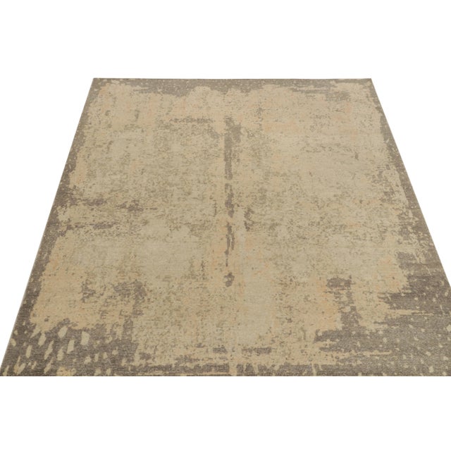From Rug & Kilim’s Homage collection, an 8x10 distressed style abstract rug relishing a positive-negative play of luscious...