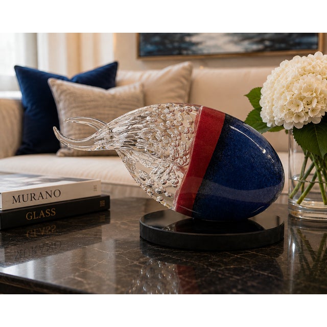 Stefano Toso “Cometa” Murano Art Glass Sculpture, Signed, 19”, Omaggio a Christian R. Lassen, Provenance Included For Sale - Image 9 of 18