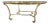 Scalloped Brass & Glass Coffee Table Manner of Labarge Italy For Sale