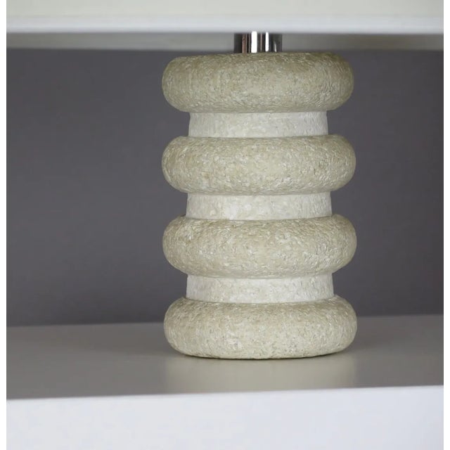 1960s 1960s Modernist Limestone Table Lamp by Albert Tormos For Sale - Image 5 of 7