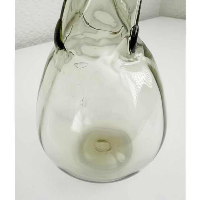 Gray 1960s Glass Decanter Josef Flek For Sale - Image 8 of 11