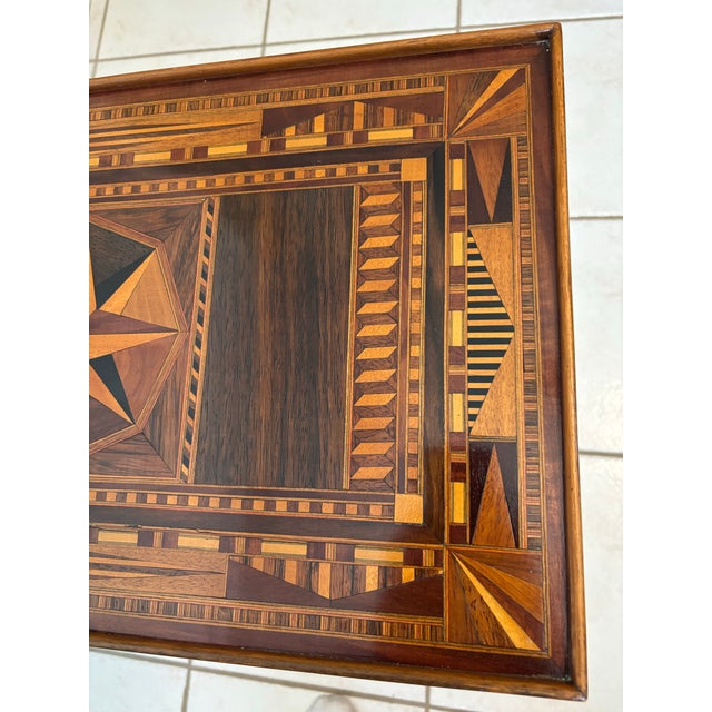 Wood Early 20th‑Century Queen Anne Style Mahogany Tea Table For Sale - Image 7 of 12