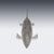 20th Century Elizabeth II Silver Sturgeon-Form Caviar Server from Asprey & Co, 1965, Set of 2 For Sale - Image 4 of 18
