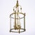 1920s French Antique, Louis XVI Style Lantern, Brass and Glass For Sale - Image 5 of 9