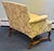 Wood Mid 20th Century Damask Upholstered Oversized Chair / Petite Settee For Sale - Image 7 of 12