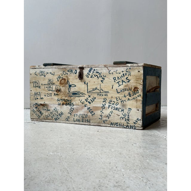 Vintage Folk Art Embellished m.i.t. “Seniors” Dormitory / Naval Trunk, Circa 1949-1950 For Sale - Image 4 of 18