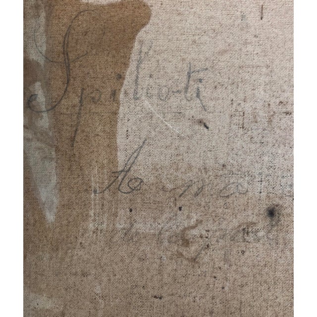 Spilioti, Hommes puisant de l'eau dans des oasis, Oil on Canvas For Sale - Image 3 of 9