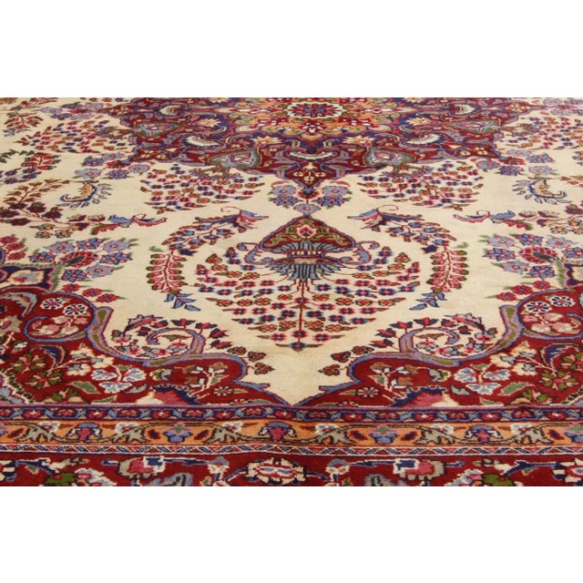 Mid 20th Century Vintage Persian Khorassan Rug - 09'07 X 12'09 For Sale - Image 5 of 7