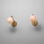 Gold Large Italian Brass and Opaline Glass Wall Sconces, 1950s, Set of 2 For Sale - Image 8 of 12