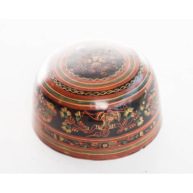 Southeast Asia Burmese Betel Lacquered Cup For Sale - Image 4 of 4
