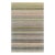 6x9 Louie Ophelia Beige Stripe Modern Handmade Wool Carpet Rug For Sale