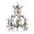 Myran Allan Luxury Italian Lighting Gold Leaf Finished Iron and Angel Wing Swarovski Crystal Chandelier For Sale