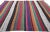 Modern Late 20th Century Vintage Rainbow Stripe Kilim Rug, 05'08 X 07'01 For Sale - Image 3 of 10