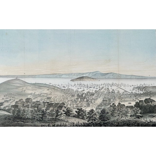 1851 San Francisco Original Lithograph by T. Sinclair, Framed For Sale - Image 4 of 7