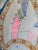 Large Contemporary Abstract Acrylic Painting – Pink, Teal & Circular Motif For Sale - Image 9 of 11