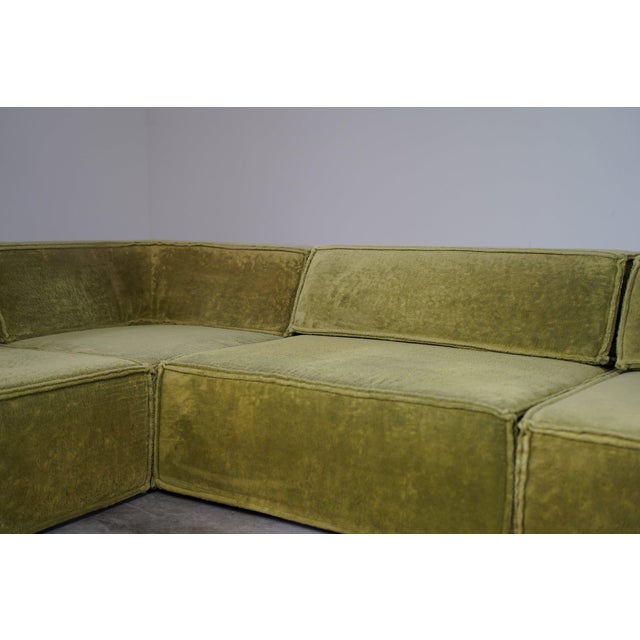 Trio Modular Sofa in Green Upholstery from Cor, Germany, 1970s, Set of 6 For Sale - Image 10 of 16