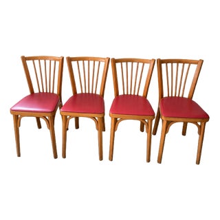 Baumann Chairs in Wood, Set of 4 For Sale