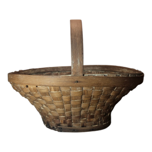 Mid 19th Century Shenandoah Valley White Oak Oval Basket