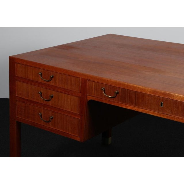 Writing Desk in Teak attributed to Ole Wanscher for A. J. Iversen, 1950s For Sale - Image 6 of 9