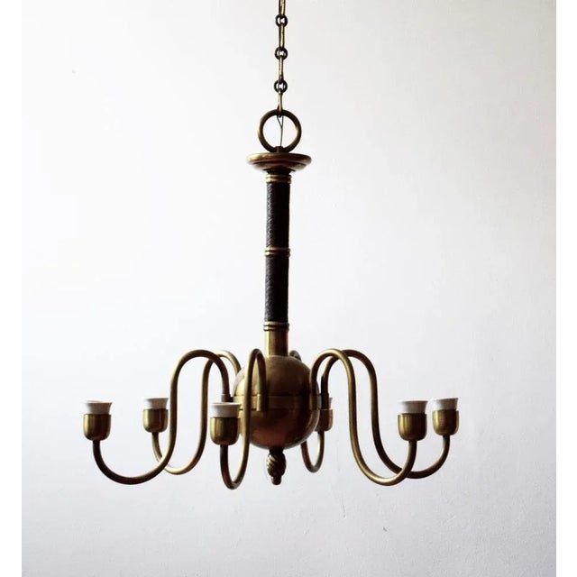 Metal Ceiling Lamp by Hugo Gorge, 1930s For Sale - Image 7 of 8