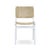 Scandinavian Modern White Painted Dining Chair For Sale - Image 4 of 6