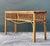 Wood Vintage Italian Loop Rattan Console Table For Sale - Image 7 of 12