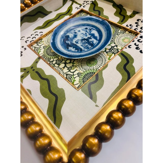 Upcycled Canton China in Custom Wall Hung Shadow Box For Sale - Image 4 of 5