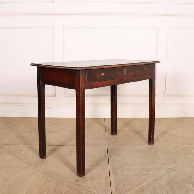 Pretty 18th century English one drawer oak lamp table. 1790. This piece is designed in the style of the selected designer...