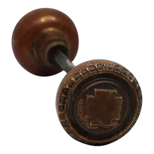 Antique Bronze Russell & Erwin Greek Passage Door Knobs