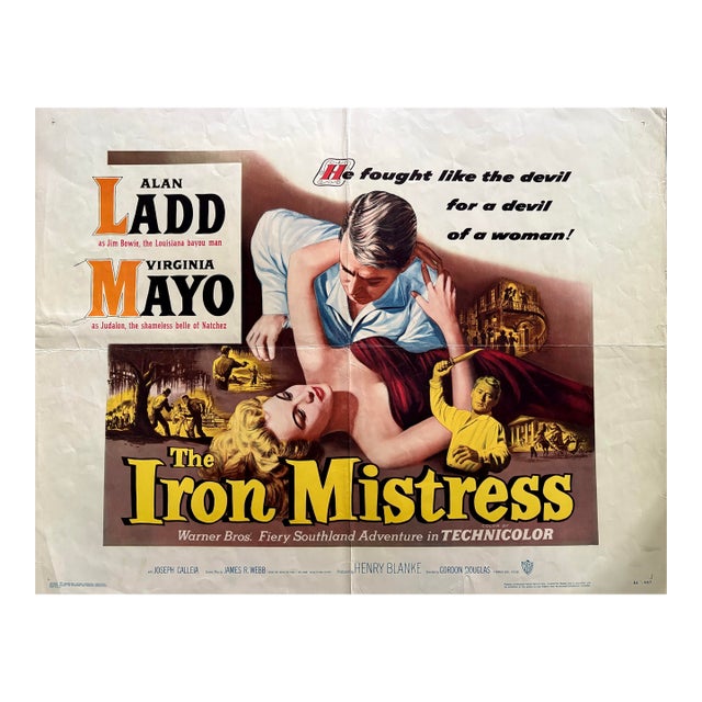 The Iron Mistress 1950s Movie Poster Numbered Lithograph For Sale