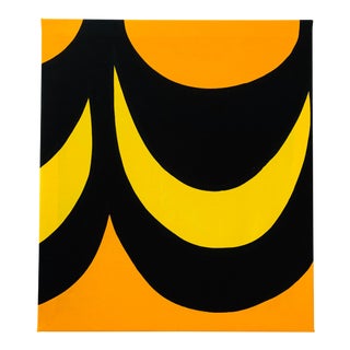 1960's Marimekko Stretched Fabric Wall Hanging Print For Sale