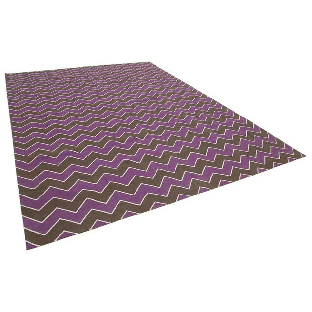 These beautiful handwoven kilims are produced in India which made of cotton and wool and rarely it has some other options...