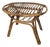 Italian Bohemian French Riviera Bamboo Rattan Oval Coffee Table, 1960s For Sale
